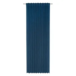 Fertigvorhang Leo Dunkelblau 135x255cm blickdicht 