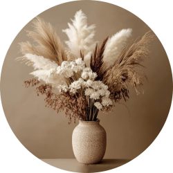 Metallbild Rustic Dried Flower 