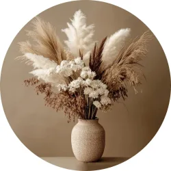 Metallbild Rustic Dried Flower 