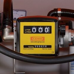 Zählwerk für CUBE-Dieseltank, Tankanzeige 3-stellig, schwarz / gelb CEMO