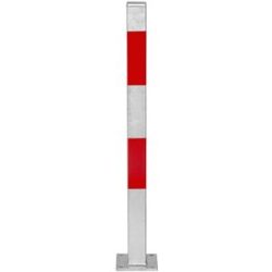 Sperrpfosten Morion, zum Aufdübeln, 70 x 70 mm, feuerverzinkt / rot reflektierend Moravia