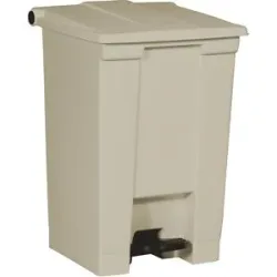 Tretabfalleimer, Industrie, aus Polyethylen, Volumen 45 l, beige, ab 5 Stk Rubbermaid