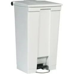 Tretabfalleimer Rubbermaid Legacy, 87 Liter, Step-on, Deckeldämpfer, Kunststoff, weiss