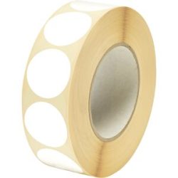 Markierungspunkte, Ø 40 mm, 2000 Stk pro Rolle, weiß, ab 3 Stk ratioform
