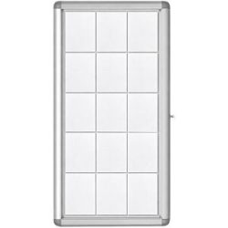 Schaukasten RECTO, Außenhöhe 1010 mm, Kapazität 15 x DIN A4 SMIT VISUAL