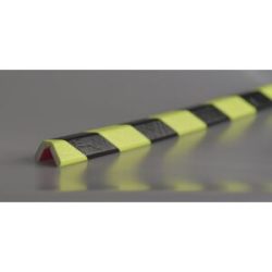 Knuffi® Eckenschutz, Typ W, 1-m-Stück, schwarz / fluoreszierend SHG
