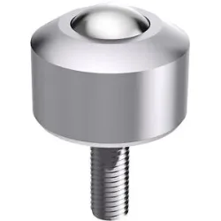 Kugelrolle Mini mit Gewindezapfen, Edelstahlkugel, Kugel-Ø 15,88 mm, Nutzlast 70 kg, ab 5 Stk Schulz Stanztechnik