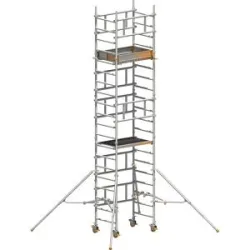 Ein-Personen-Fahrgerüst SoloTower, Plattformgröße 1,15 x 0,8 m, Arbeitshöhe 6,15 m Layher