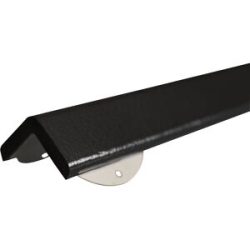 Knuffi® Eckschutz mit Montageschiene, Typ H+, 1-m-Stück, schwarz SHG