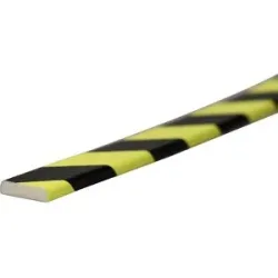 Flächenschutz Typ F, 5-m-Rolle, gelb/schwarz, tagesfluoreszierend