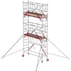Fahrgerüst RS TOWER 41 schmal mit Safe-Quick®, Holzplattform, Länge 1,85 m, Arbeitshöhe 6,20 m Altrex