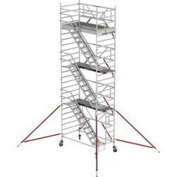 Treppengerüst RS TOWER 53 breit, Fiber-Deck®, Länge 2,45 m, Arbeitshöhe 8,20 m Altrex