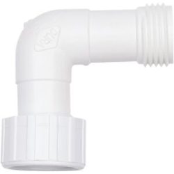Schlauch-Winkelanschluss, aus PVC, weiß PIG