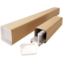 Versandhülse, quadratisch, braun, Innen-LxBxH 1000 x 105 x 105 mm, A0+, VE 10 Stk, ab 5 VE ratioform