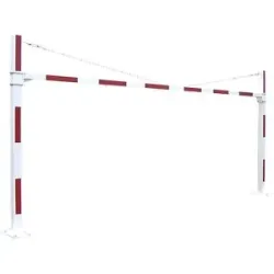 Fester Höhenbegrenzer, HxB 2200 - 3750 x 7550 mm, reinweiß RAL 9010, feuerverzinkt PROCITY