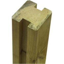 kaiserkraft Profilpfosten, 2 Spuren, Höhe 1880 mm, natur
