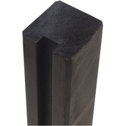 kaiserkraft Profilpfosten, 1 Spur, Höhe 2680 mm, schwarz