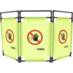 Absperrung, PVC, Breite 1,7 m, 3 Paneele, Höhe 1 m VISO