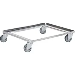 kaiserkraft Alu-Fahrgestell, Tragfähigkeit 250 kg, LxB 805 x 605 mm