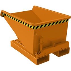 Kippbehälter inkl. Abrollmechanismus, Volumen 0,15 m³, LxBxH 960 x 640 x 550 mm, orange eurokraft pro
