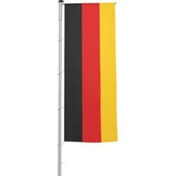 Auslegerflagge/Länder-Fahne, Format 1,2 x 3 m, Deutschland Mannus