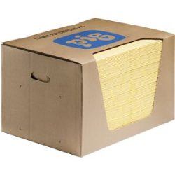 High-Visibility Bindevlies-Matte, universale Ausführung, im Spenderkarton, BxL 380 x 510 mm, VE à 100 Stk PIG