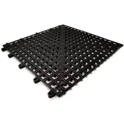 Flexi-Deck, VE 9 Stk, schwarz, LxB 300 x 300 mm COBA