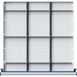 Trennblech 1/3-Teilung, für Schrankbreite 760 mm, für Schubladenhöhe 60 mm ANKE