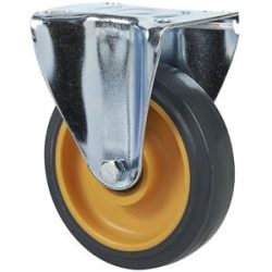 kaiserkraft Bockrolle, für Plattformwagen, gelb