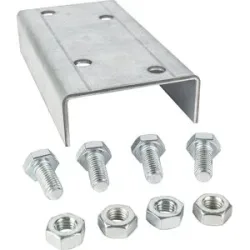 kaiserkraft Verbinder SP für Rollenleisten, VE 10 Stk, Bodenbahn-Element, passend auf Ø 50 mm, ab 2 VE