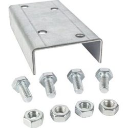 kaiserkraft Verbinder SP für Rollenleisten, VE 10 Stk, Bodenbahn-Element, passend auf Ø 50 mm, ab 2 VE