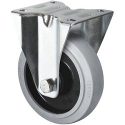 kaiserkraft Elastik-Reifen auf PA-Felge, Rad-Ø x Breite 100 x 35 mm, Bockrolle
