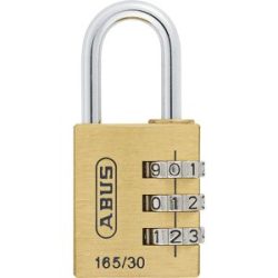 Zahlenschloss, 165/30 Lock-Tag, VE 6 Stk, Messing ABUS