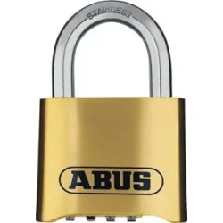 Zahlenschloss, 180IB/50 B/SB, VE 6 Stk, Messing ABUS