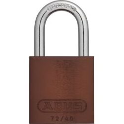 Vorhängeschloss, Aluminium, 72/40, VE 6 Stk, braun ABUS