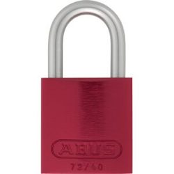 Vorhängeschloss, Aluminium, 72/40, VE 6 Stk, rot ABUS