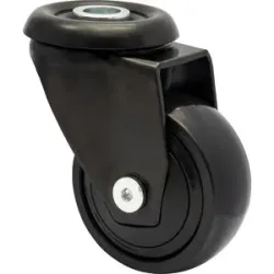 Möbel-Lenkrolle 3C-Serie mit Rückenloch, Radbreite 20 mm, VE 4 Stk, Ø 50 mm, TPR Wagner