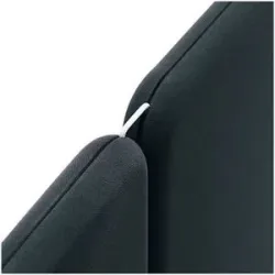 kaiserkraft Verbindungselement für Akustik-Trennwandsystem Softline, HxB 50 x 4 mm, 2-Wege, weiß