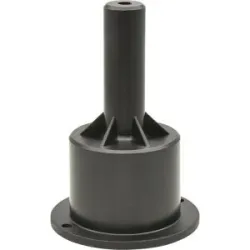 kaiserkraft Tischauszugsrolle RO99, ØxH 40 x 77 mm, TL 32 kg, weich, für harte Böden, Gleitlager, Bockrolle