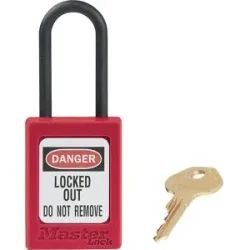 Vorhängeschloss Zenex?, Kunststoffbügel, ohne Schlüsselrückhaltung, VE 6 Stk, Höhe 48 mm Masterlock