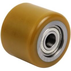 kaiserkraft Gabelrolle, Polyurethan, Einbaulänge 62 mm