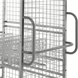 Vertikalgriff, Bügelhöhe 420 mm, VE 2 Stk, grau Kongamek