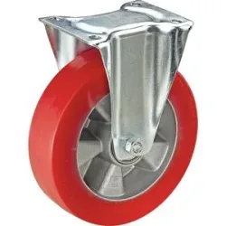 Polyurethan-Reifen auf Alu-Felge, Rad-Ø x Breite 125 x 40 mm, Bockrolle, Tragfähigkeit 200 kg Wicke