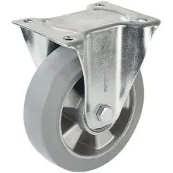 Elastik-Vollgummi-Reifen, grau, Rad-Ø x Breite 160 x 50 mm, Bockrolle Proroll