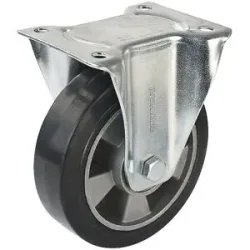 Elastik-Vollgummi-Reifen, schwarz, Rad-Ø x Breite 160 x 50 mm, Bockrolle Proroll
