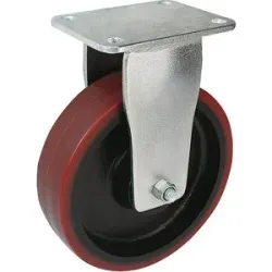 Polyurethan-Reifen, Plattenmaß 138 x 110 mm, Rad-Ø x Breite 200 x 50 mm, Bockrolle Proroll