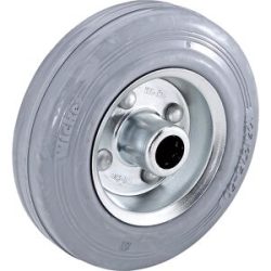 Vollgummi-Rad, spurlos, auf Stahlblech-Felge, Rollenlager, Rad-Ø x Breite 200 x 50 mm Wicke