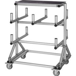 kaiserkraft Kragarmwagen SUPPORT KING aus Alu-Profil, LxBxH 860 x 600 x 1100 mm, ab 1 Stk