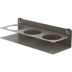 kaiserkraft Edelstahl-Dosenhalter, für Edelstahl-Lochwand, LxBxH 280 x 105 x 70 mm