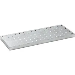 Lochblechrost, verzinkt, für Universalwanne, für Auffangvolumen 30 l eurokraft basic